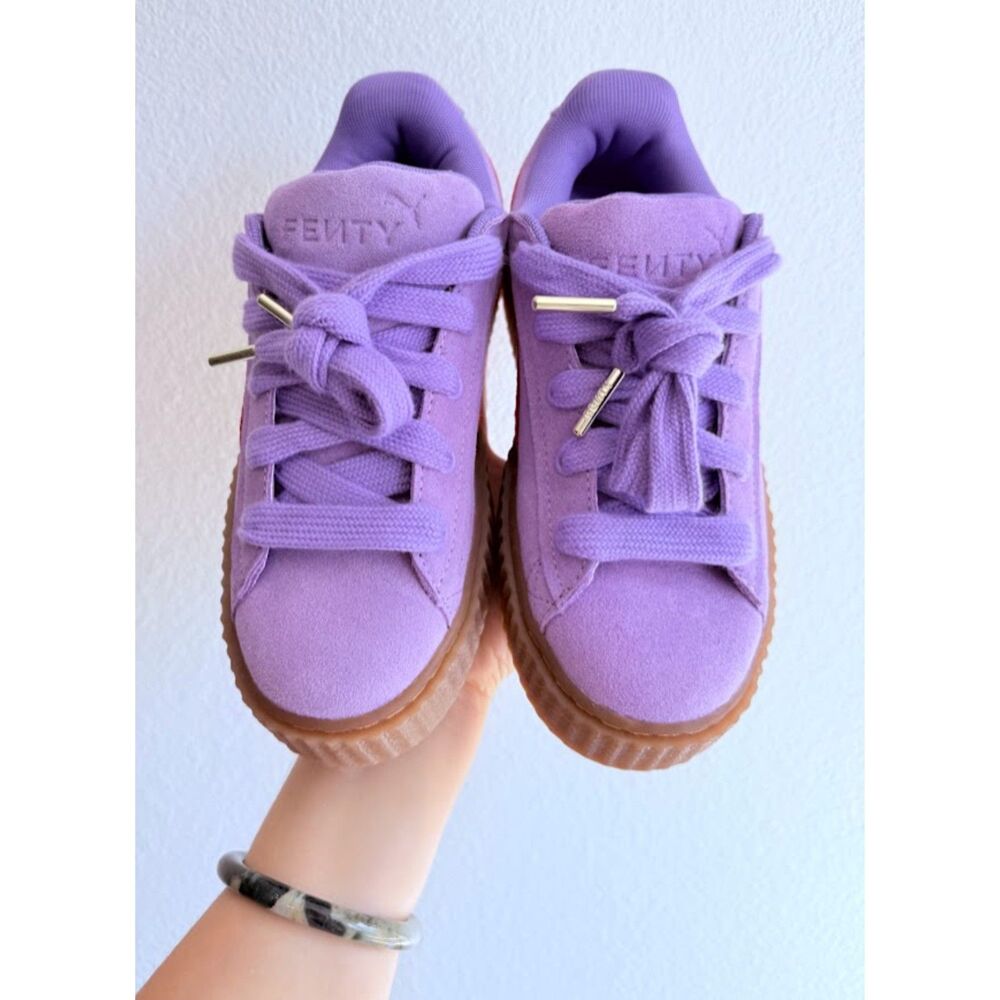 Puma x Fenty by Rihanna Creeper Phatty Lavender Purple & Cherry Red size 6 NWB - Picture 4 of 16